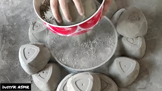 ASMR dusty silky pure cement sifting with steel sieveoddlysatifying playing 🤤 [upl. by Marucci581]