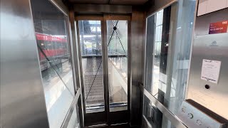 2003 Hefa mod Roped Hydraulic Elevator  Fredericia Train Station Fredericia Denmark [upl. by Iv]