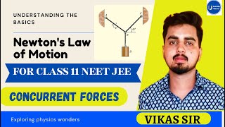 Understanding Newtons Laws Concurrent Forces at Equilibrium  Class 11 NEETJEECUET Physics [upl. by Akiam306]