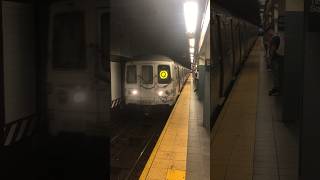 Q Train Arriving at Time Sq 062324 [upl. by Navak]