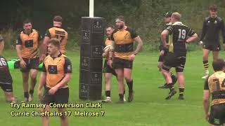 Currie Chieftains v Melrose 7 September 2024 [upl. by Nylorac87]