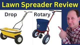 Best Lawn Spreader Review 2023  Broadcast or Drop Spreader [upl. by Mandal]