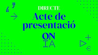 Acte de presentació dONIA🟩 el nou mitjà dintel·ligència artificial [upl. by Riek]