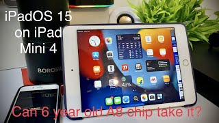 iPadOS 15 on iPad mini 4 [upl. by Nnylsia]