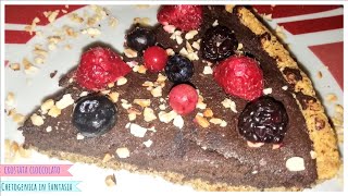 CROSTATA AL CIOCCOLATO KETO Torta con crema di cacao fatta in casa Ketogenica [upl. by Lubba]