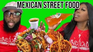 BLACK people try MEXICAN STREET FOOD for the FIRST TIME [upl. by Bjorn]