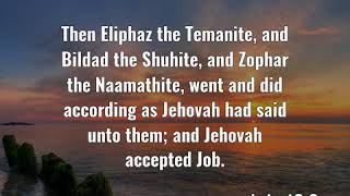 Job 429 Then Eliphaz the Temanite and Bildad the Shuhite [upl. by Rodd306]