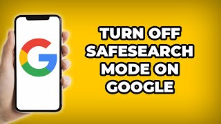 How to turn off SafeSearch Mode on Google google safesearch turnoff howto [upl. by Clarence]