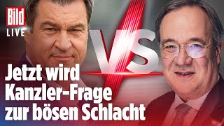 🔴 Wahlen in Deutschland Kampf zwischen Söder und Laschet wird jetzt offen ausgetragen  BILD LIVE [upl. by Gordon310]