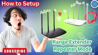 How to Setup Range ExtenderRepeater mode TLWR940N Wireless Router UrduHindi [upl. by Hurwitz132]