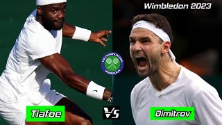 Frances Tiafoe vs Grigor Dimitrov Highlights ATP WIMBLEDON 2023 [upl. by Kiri]