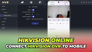 How To Connect Hikvision DVR To Mobile  Hikvision DVR Online [upl. by Hasty]