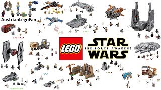 All Lego Star Wars Force Awakens Sets Compilation  Lego Speed Build Review [upl. by Syramad790]