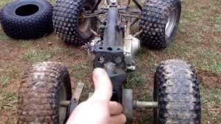 13 HP go kart with 17 inch ATV tires part 1 [upl. by Lalib]