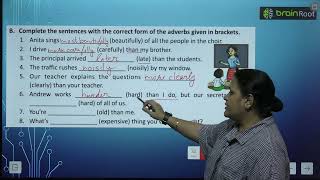 BRAIN ROOT ENGLISH GRAMMAR CLASS 4 CHAPTER 21 COMPARISON OF ADVERBS [upl. by Pellikka]