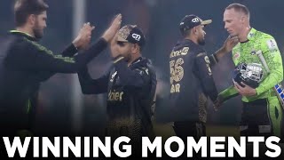 Winning Moments  Lahore Qalandars vs Peshawar Zalmi  Match 12  HBL PSL 9  M2A1A [upl. by Glinys773]