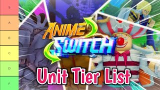 Roblox Anime Switch Tier List MAJOR UPDATE  All Units Ranked From Best To Worse [upl. by Scot]