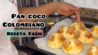 Haz Pan Coco Colombiano 🇨🇴 Receta Fácil 😜 [upl. by Esilram]