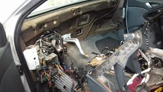 Citroen C5 MK1 2003 dashboard removal heater matrix and flaps repair  снятие торпедо и заслонок [upl. by Hahcim533]