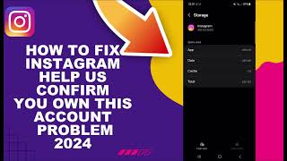 How To Fix Instagram Help Us Confirm You Own T [upl. by Eseerehs75]