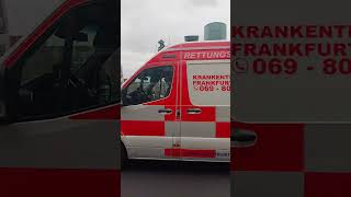 Krankenwagen Stadt Frankfurt am Main [upl. by Grimbly726]