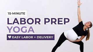 15Minute Prenatal Yoga For Third Trimester Labor Prep [upl. by Lemuelah605]