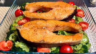 Herrlicher Lachs in Spinatsauce mit Brokkoli Leckeres Abendessenrezept [upl. by Willard867]