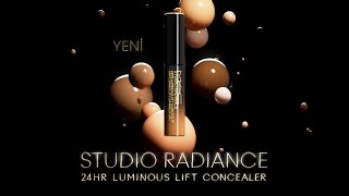 YENİ STUDIO RADIANCE 24HR LUMINOUS LIFT CONCEALER  80 Cilt Bakım İçerikli Serum Kapatıcı [upl. by Janaye342]