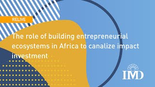 The role of building entrepreneurial ecosystems in Africa to canalize impact investment [upl. by Pierson]