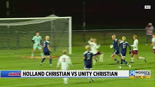 MHSAA soccer districts highlights [upl. by Noryak]