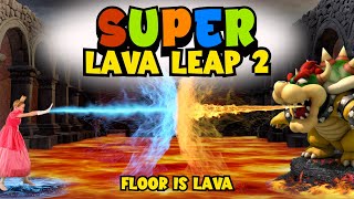 Floor Is Lava  Lava Leap 2  Super Mario  Exercises For Kids [upl. by Animahs]