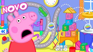 Peppa Pig Português Brasil  Todos Caem  NOVO Contos da Peppa Pig [upl. by Llenrub]