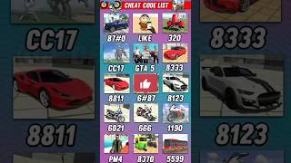 All New Cheat Codes 🤑 Indian Bike Driving 3D gaming newupdate codes shorts [upl. by Sigismundo]