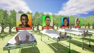 How The Greatest Football Players DIED ►3D [upl. by Sapphera131]