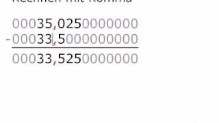 Mathe Video Rechnen mit Komma [upl. by Calore]