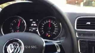 VW Polo 12 TSI 90 HK  Acceleration 0100 kmh [upl. by Neesay]