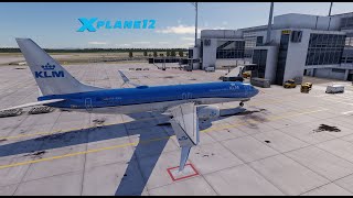 XP1207 KLM B738 FLIGHT OPS NICEMUNICH Live [upl. by Bazluke836]