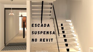 Aprenda como fazer escada suspensa no Revit [upl. by Christy]