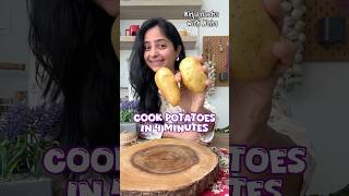 Cook Potatoes in FOUR Minutes NO PRESSURE COOKER method 😍 [upl. by Labana992]