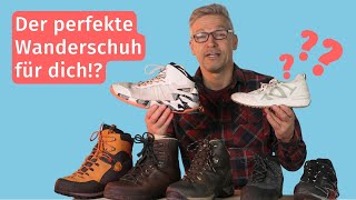 Welcher Wanderschuh für welche Tour  Trekking Wandern Trailrunning  Sohle Schaft Material [upl. by Glennon]