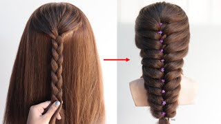 Attractive hairstyle for long hair girls  new unique hairstyle  long hair style [upl. by Gnirps271]