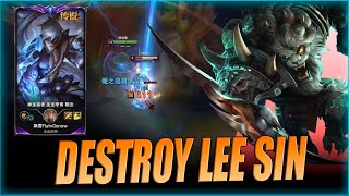 LIONKING RENGAR  HOW TO DESTROY MASTER LEE SIN  RENGAR JUNGLE VS LEE SIN [upl. by Gatian]