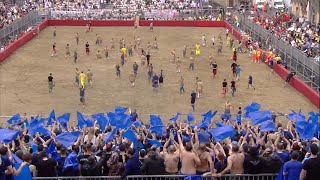 ⚪️🔵 Semifinale Calcio Storico 2023⚜️ BIANCHI di Santo Spirito contro AZZURRI di Santa Croce 37 [upl. by Aydidey158]