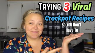 3 “Viral” Chicken Crockpot Recipes  Are They Good Or Bad [upl. by Tutankhamen312]