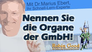 Nennen Sie die Organe der GmbH [upl. by Donaugh]