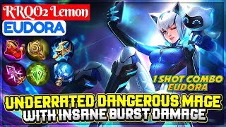 Underrated Dangerous Mage With Insane Burst  RRQO2 Lemon Eudora  Mobile Legends [upl. by Sophi]