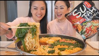 FROM BKK TO SISTERS NOODLE MUKBANG PERFECT FIX FOR A COLD  SASVlogs [upl. by Ocko]