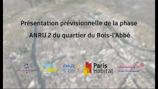 Présentation prévisionnelle de la phase ANRU 2 du BoislAbbé [upl. by Lot]