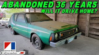 Will an ABANDONED AMC Run amp Drive Home After 36 YEARS  Gremlin X Revival [upl. by Emelin219]