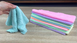 Look What I Did With Towel Cloths in 5 Minutes Recycle Idea [upl. by Onitsoga]